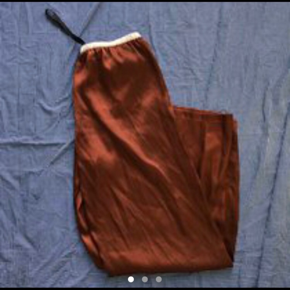Vintage brown 100% polyester Pajama bottom!